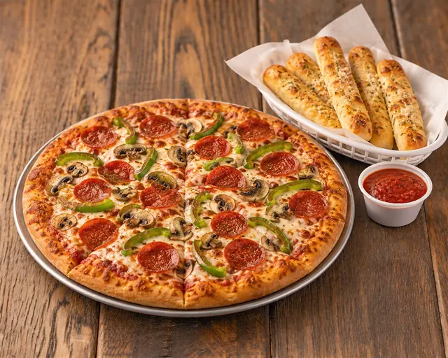 Large 5-topping pizza