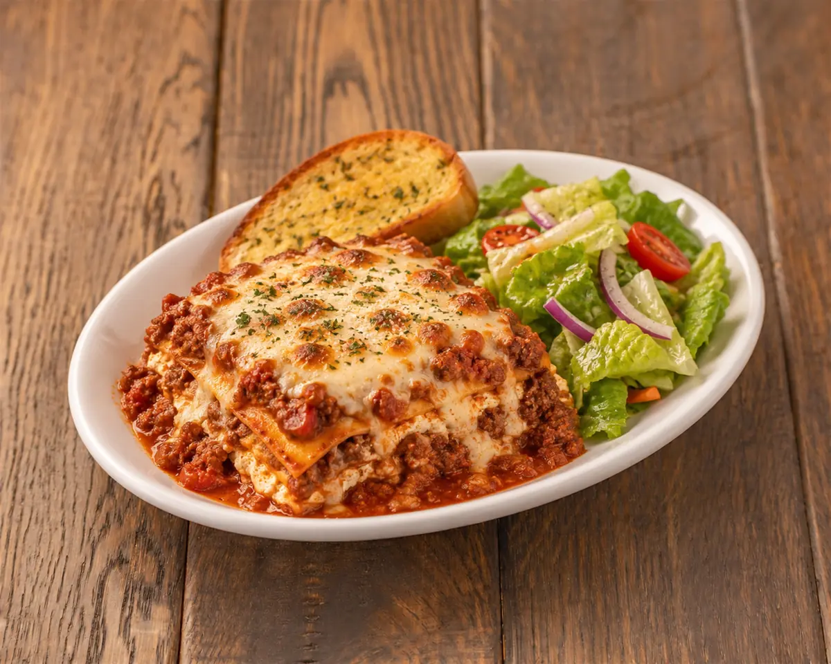 Tray of lasagna
